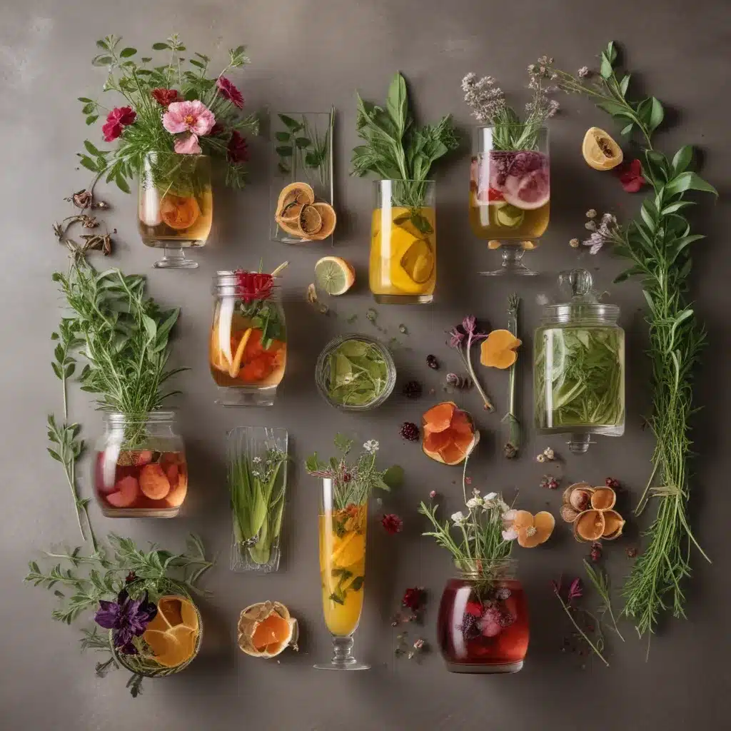 Botanical Cocktail Bar: Herbal Infusions and Floral Garnishes