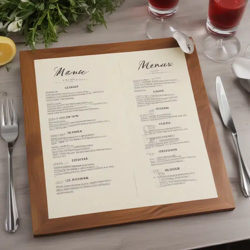 Enhancing the Dining Experience with Personalized Menus